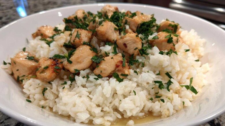 Garlic Butter Chicken Rice