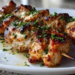 Garlic Butter Chicken Skewers
