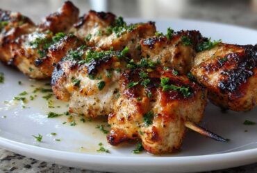 Garlic Butter Chicken Skewers