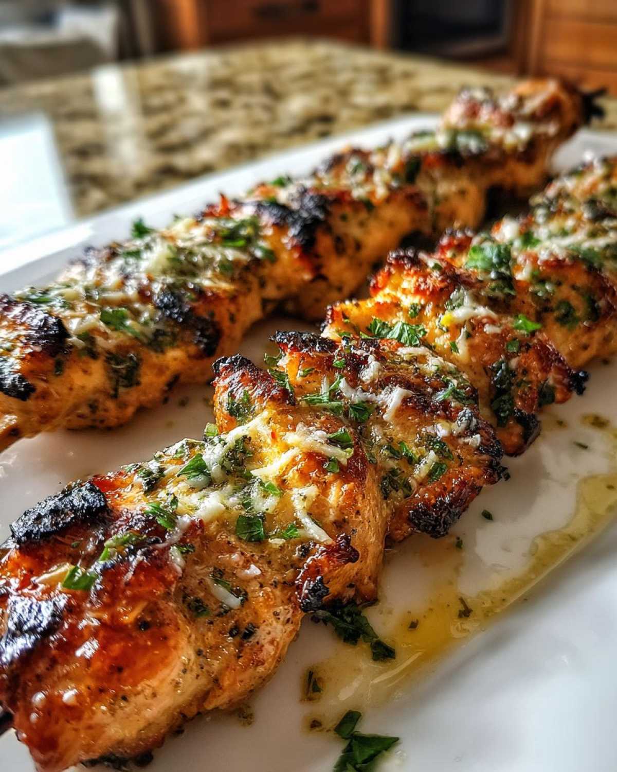 Garlic Parmesan Chicken Skewers - detail 1