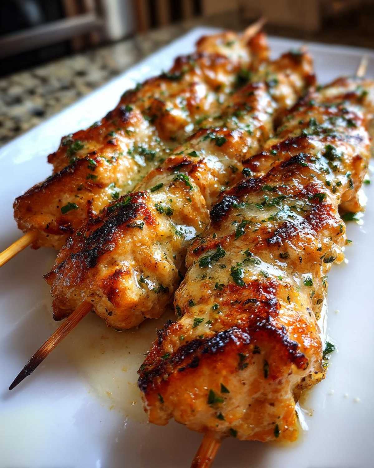 Garlic Parmesan Chicken Skewers - detail 2