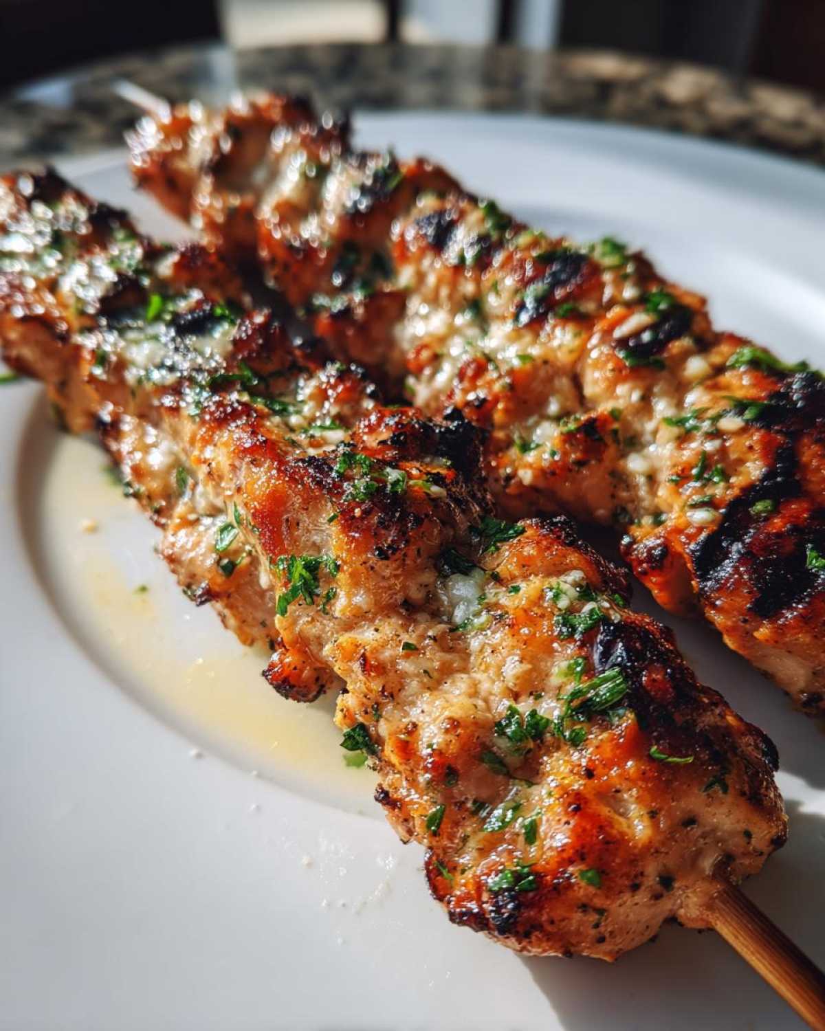 Garlic Parmesan Chicken Skewers - detail 3