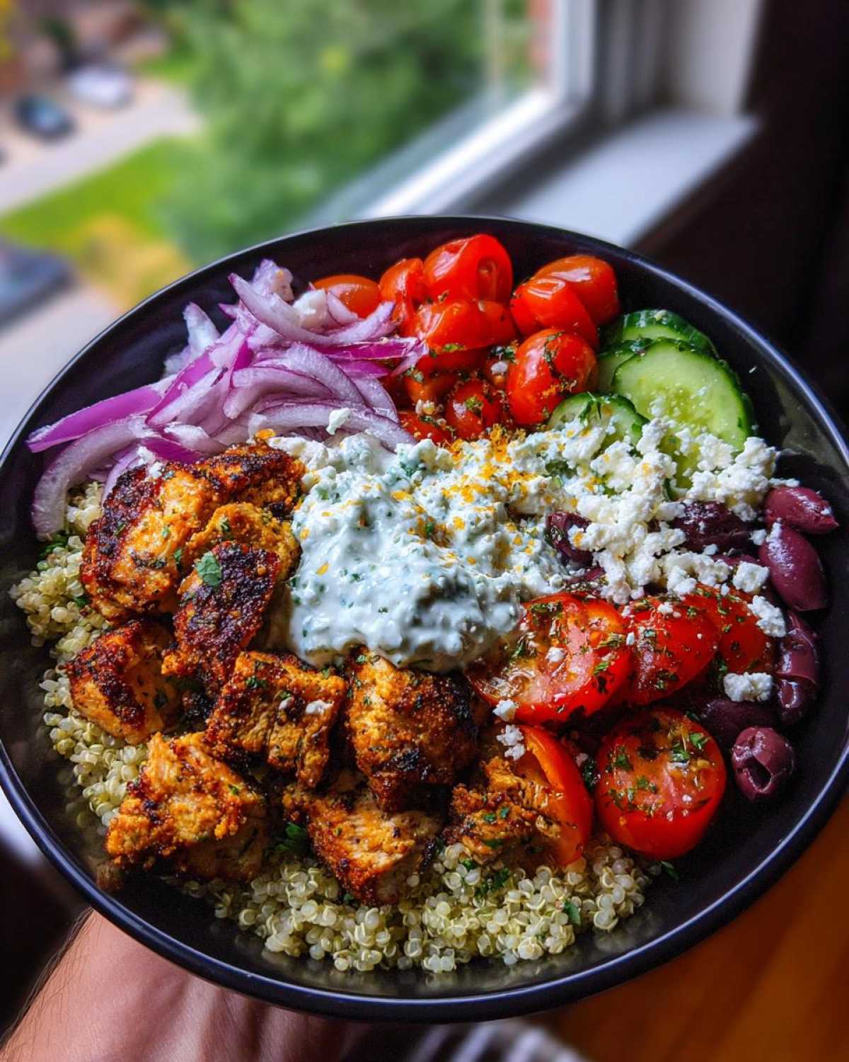 Greek Chicken Bowls - detail 2
