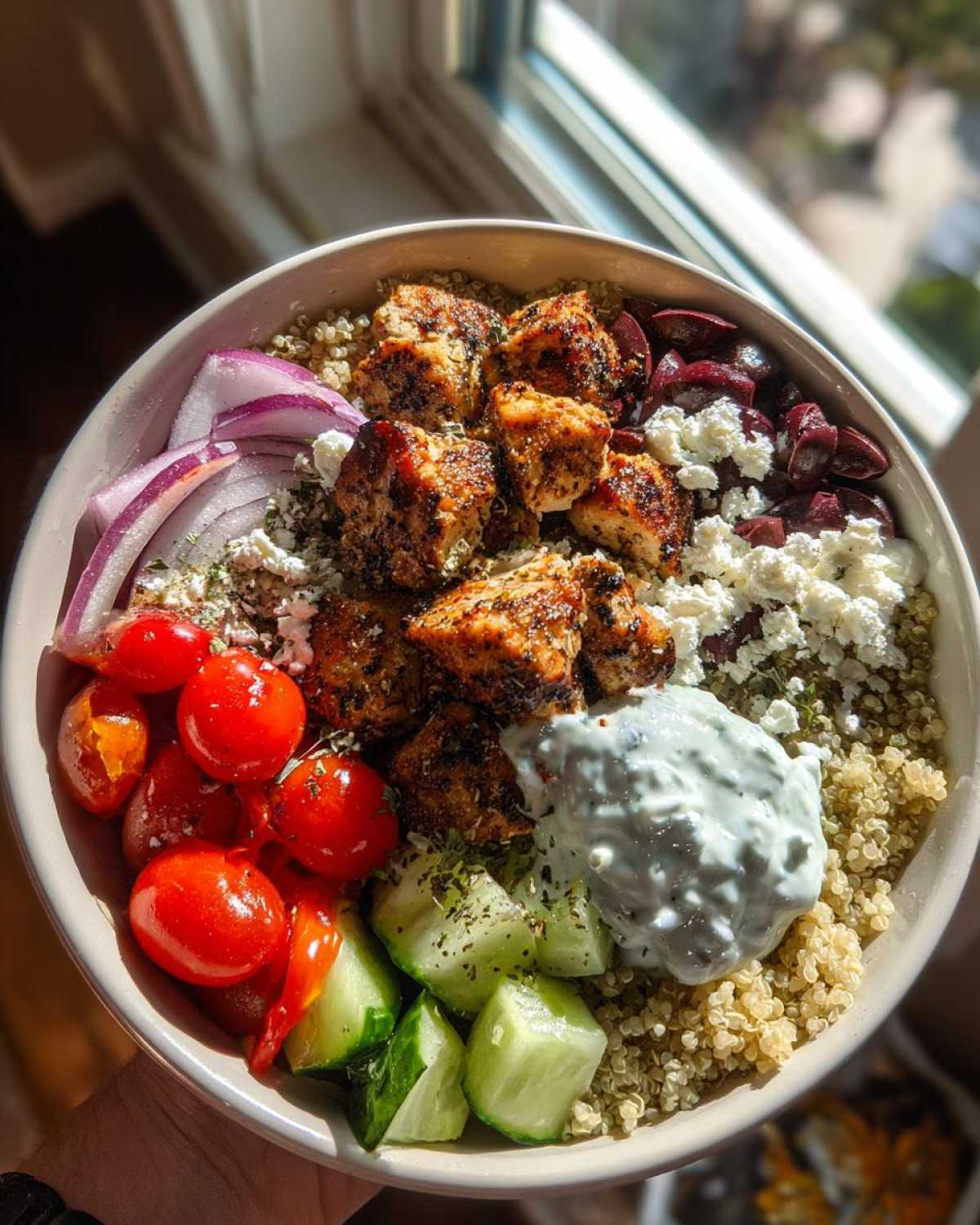 Greek Chicken Bowls - detail 3