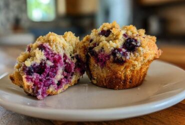 High Protein Blueberry Muffins
