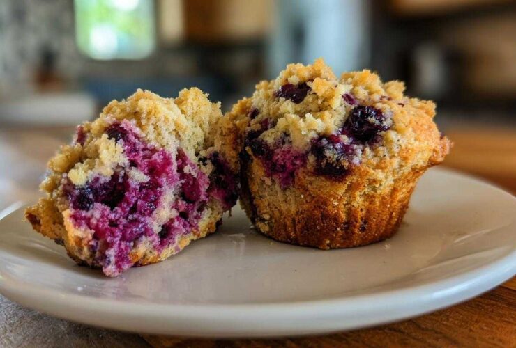 High Protein Blueberry Muffins