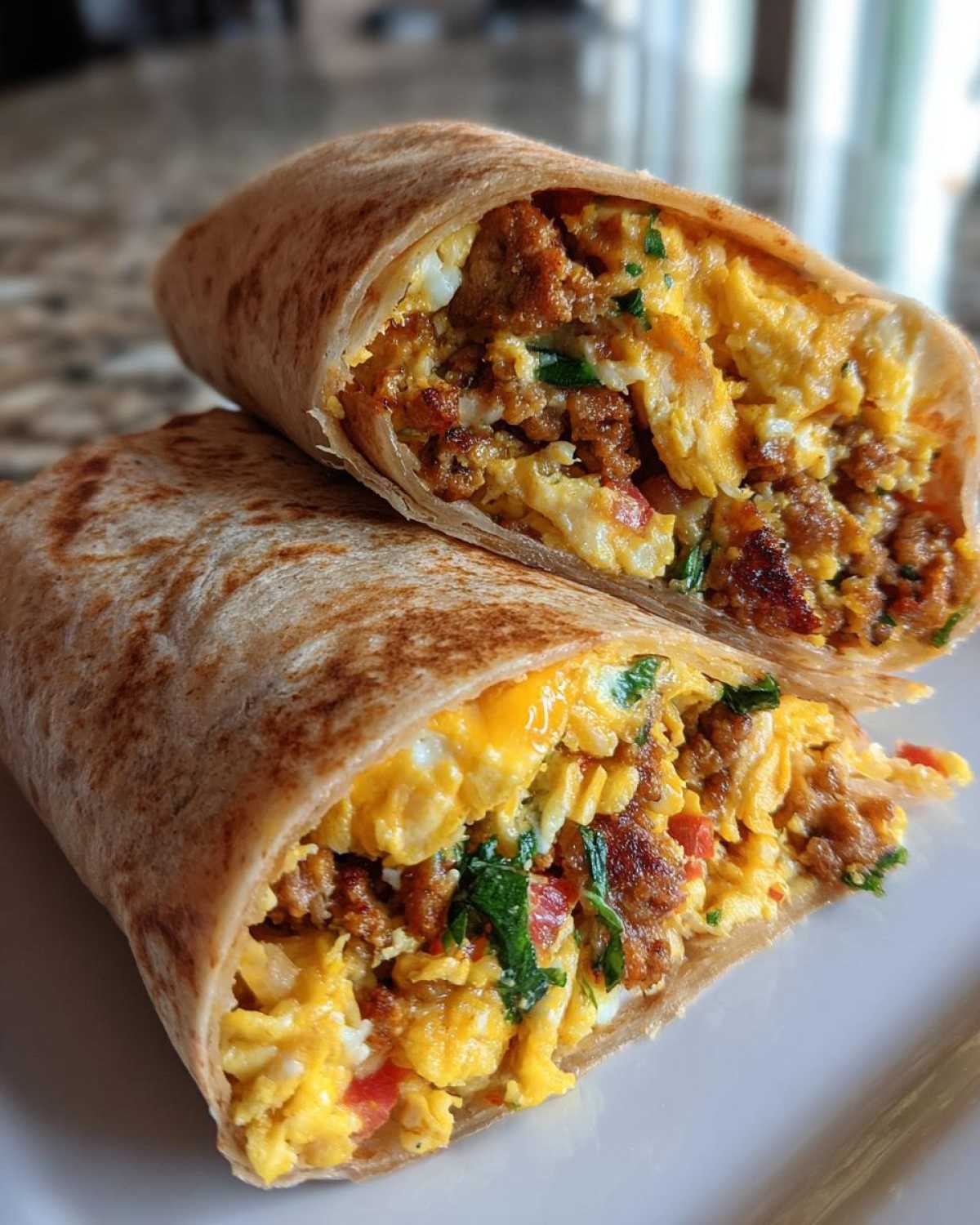 High Protein Breakfast Burrito - detail 1