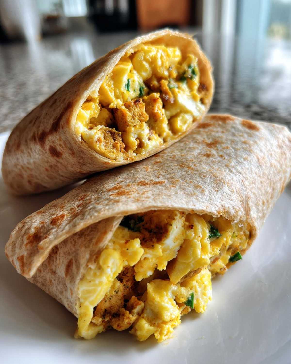 High Protein Breakfast Burrito - detail 2