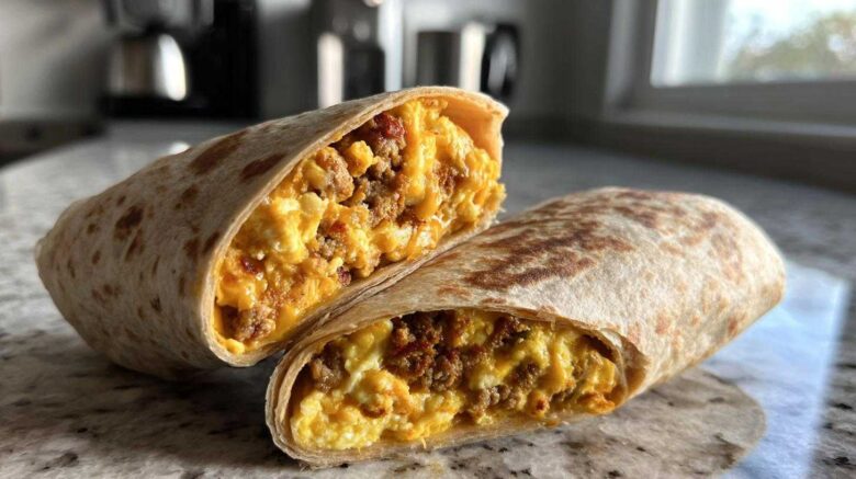 High Protein Breakfast Burrito