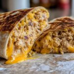 High Protein Tuna Melt Wrap