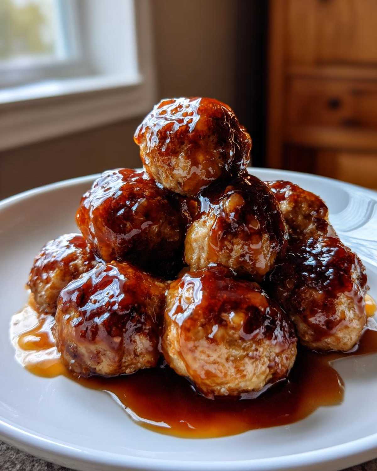 Honey Garlic Chicken Meatballs - detail 3