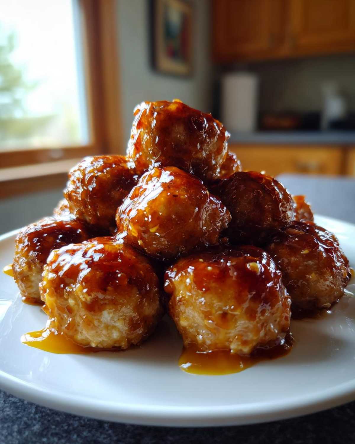 Honey Garlic Chicken Meatballs - detail 4