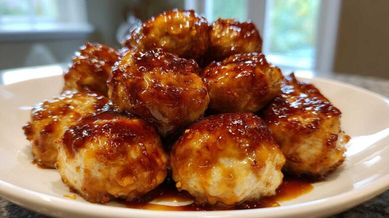 Honey Garlic Chicken Meatballs
