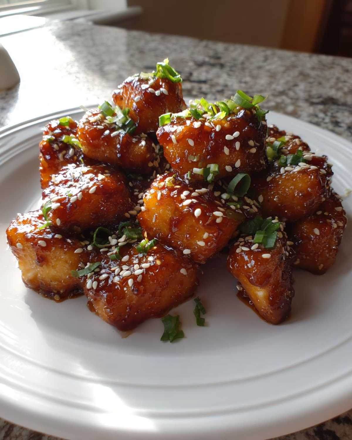 Honey Garlic Salmon Bites - detail 2