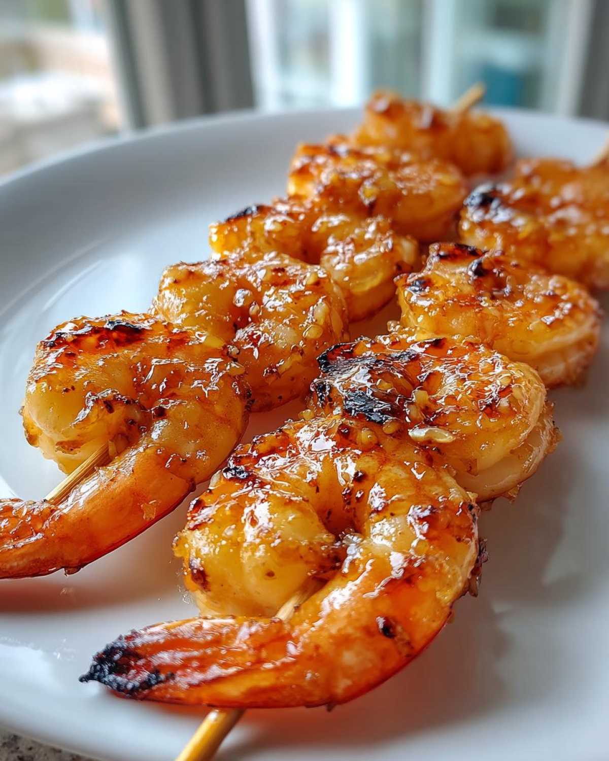 Honey Garlic Shrimp Skewers - detail 2