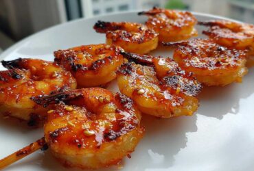 Honey Garlic Shrimp Skewers