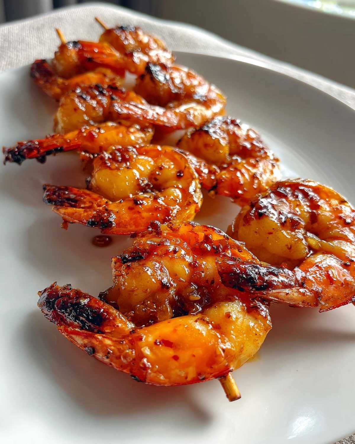 Honey Garlic Shrimp Skewers - detail 4