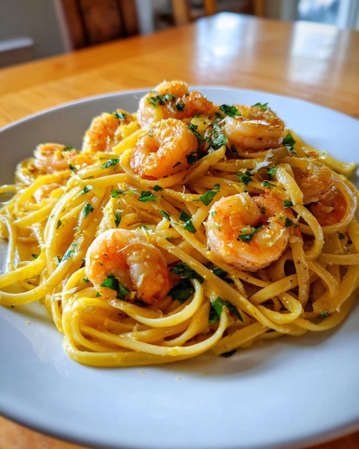Lemon Garlic Shrimp Pasta - detail 1