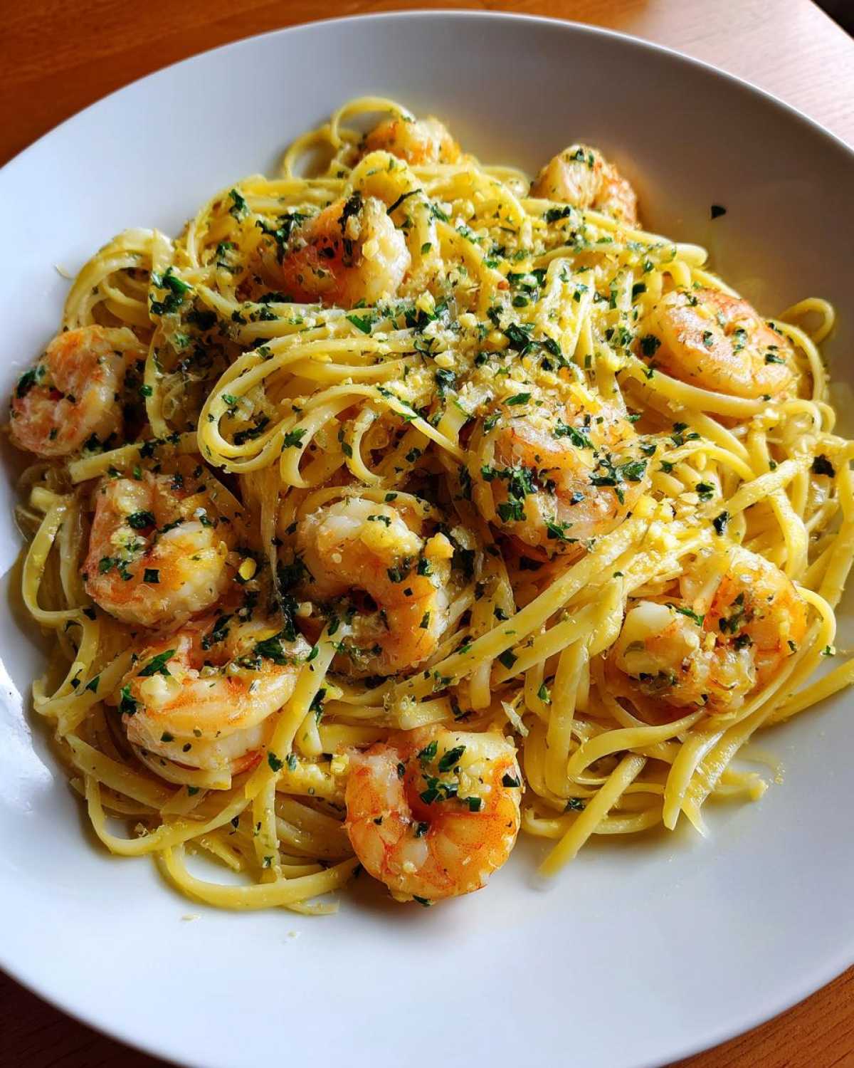 Lemon Garlic Shrimp Pasta - detail 2