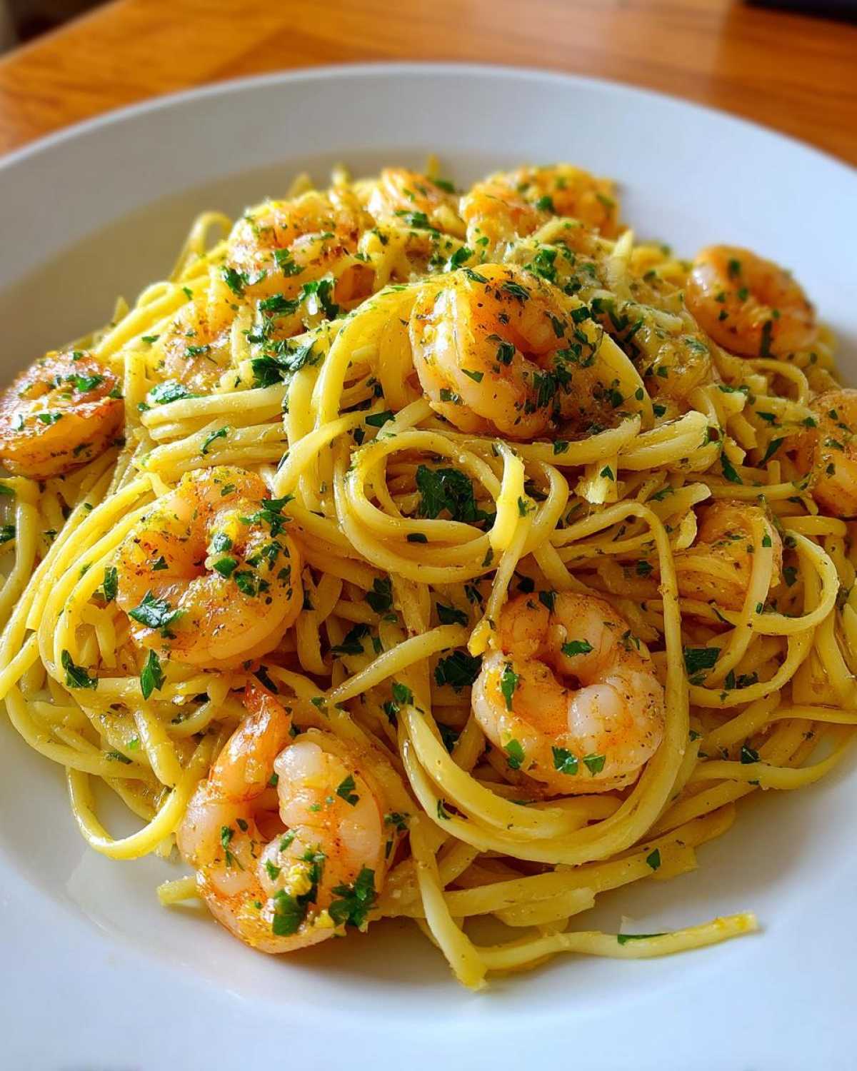 Lemon Garlic Shrimp Pasta - detail 4