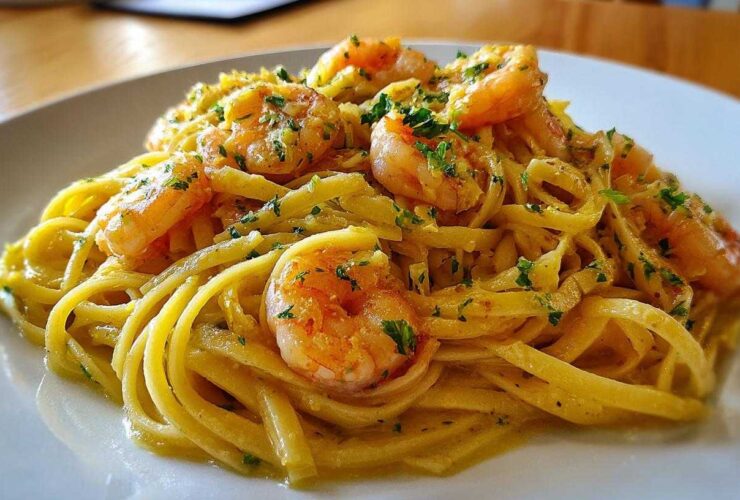 Lemon Garlic Shrimp Pasta
