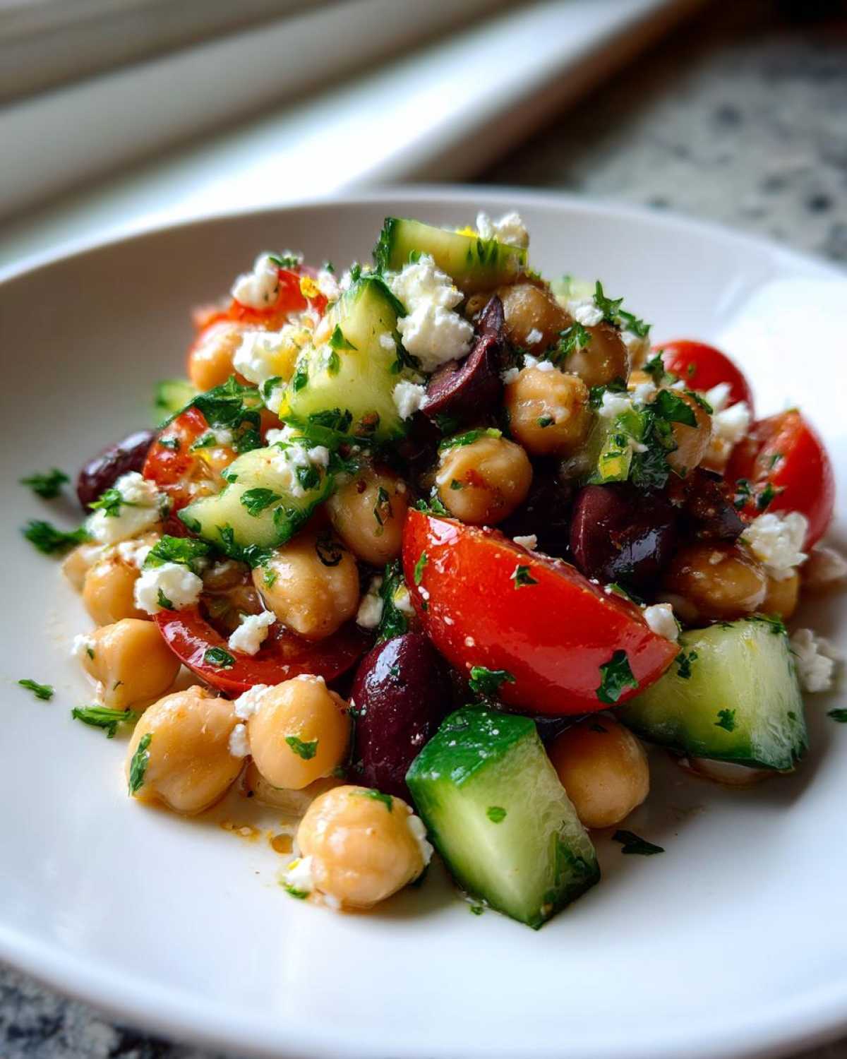 Mediterranean Chickpea Salad - detail 1
