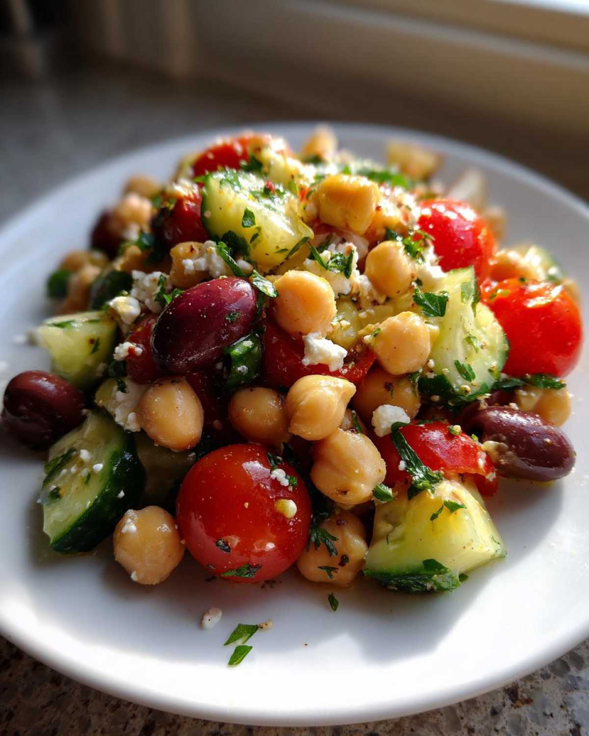 Mediterranean Chickpea Salad - detail 2
