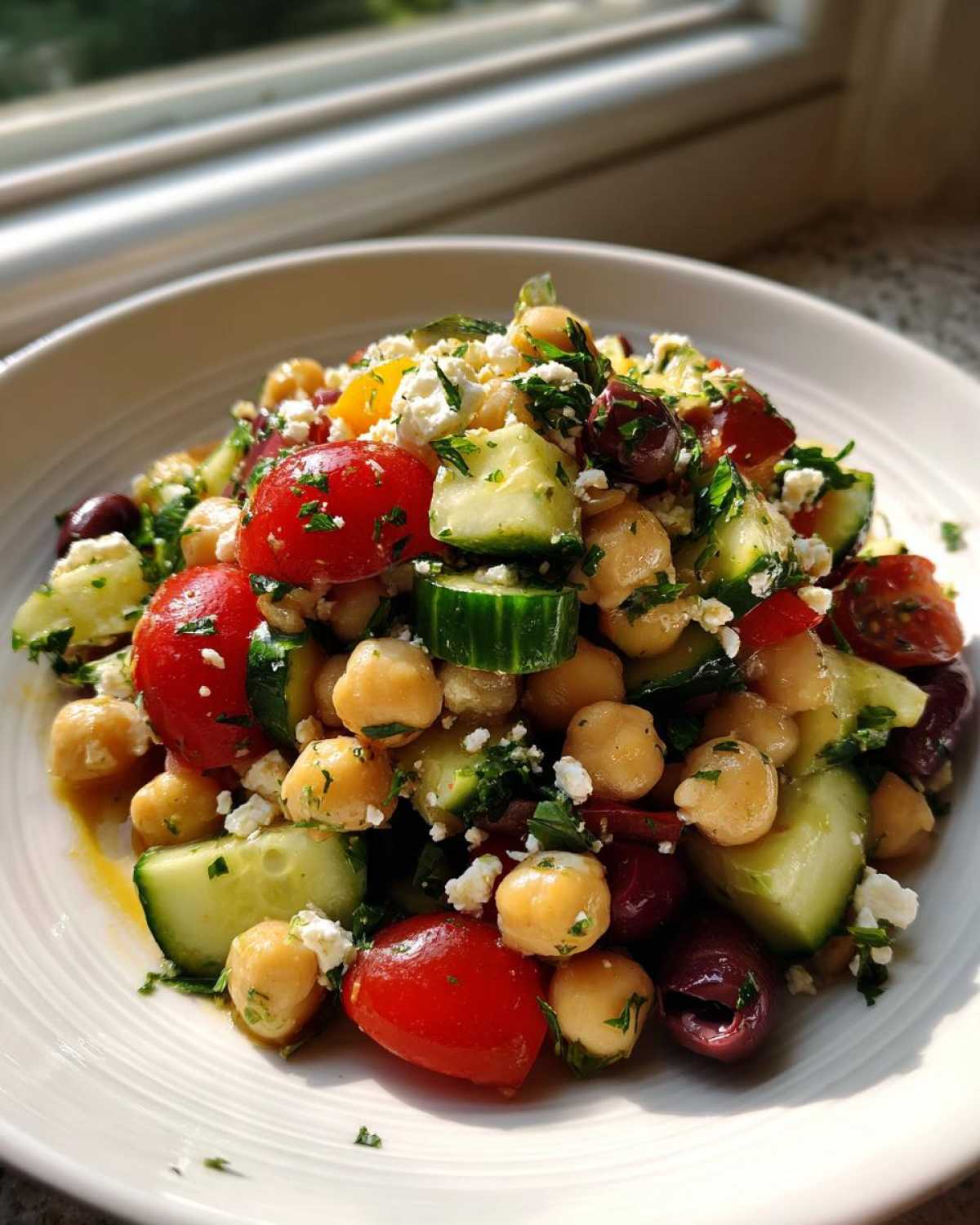Mediterranean Chickpea Salad - detail 3