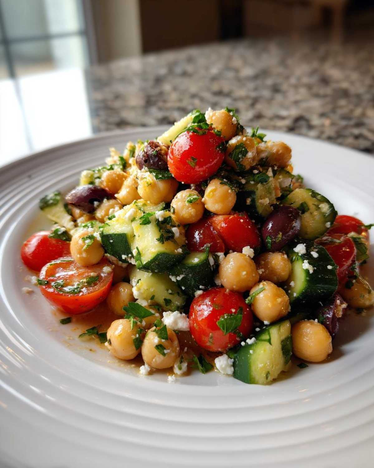 Mediterranean Chickpea Salad - detail 4