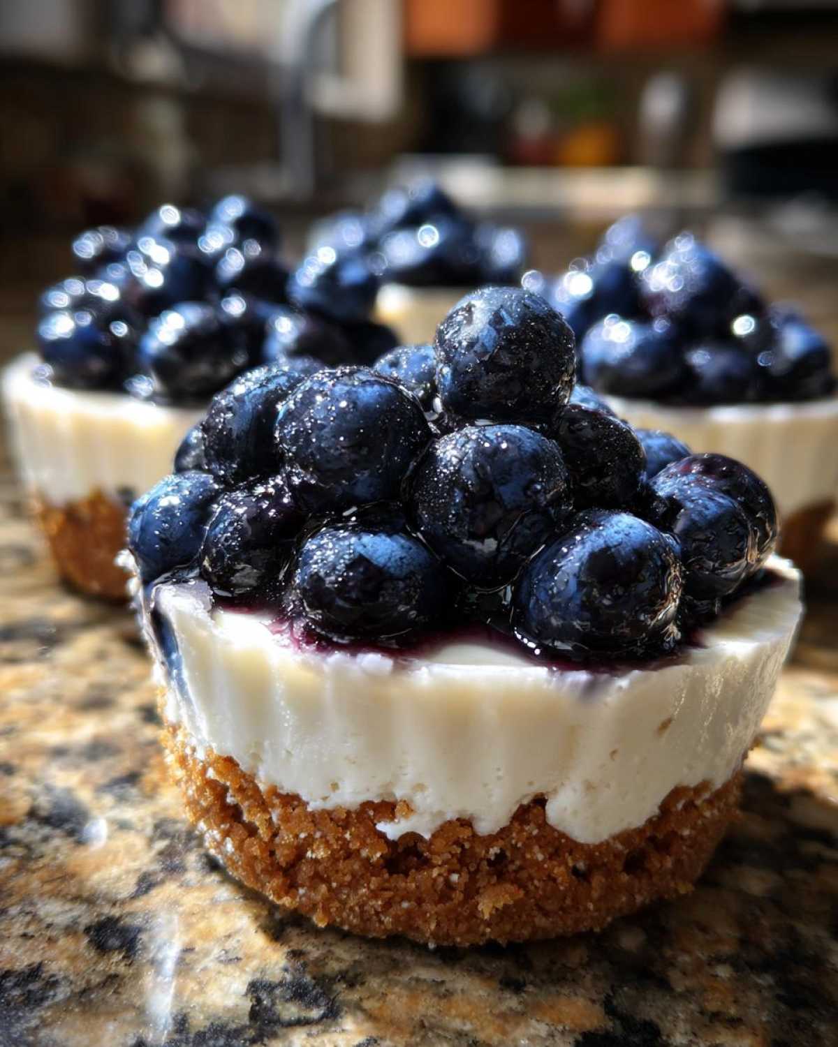 No Bake Blueberry Cheesecake Cups - detail 2
