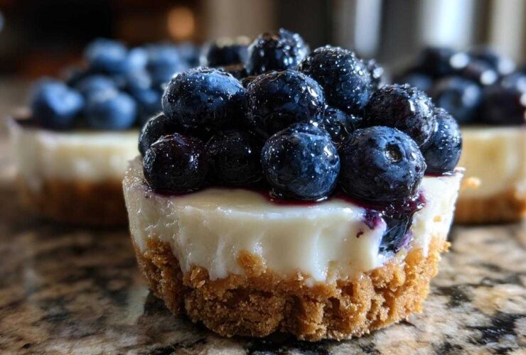 No Bake Blueberry Cheesecake Cups