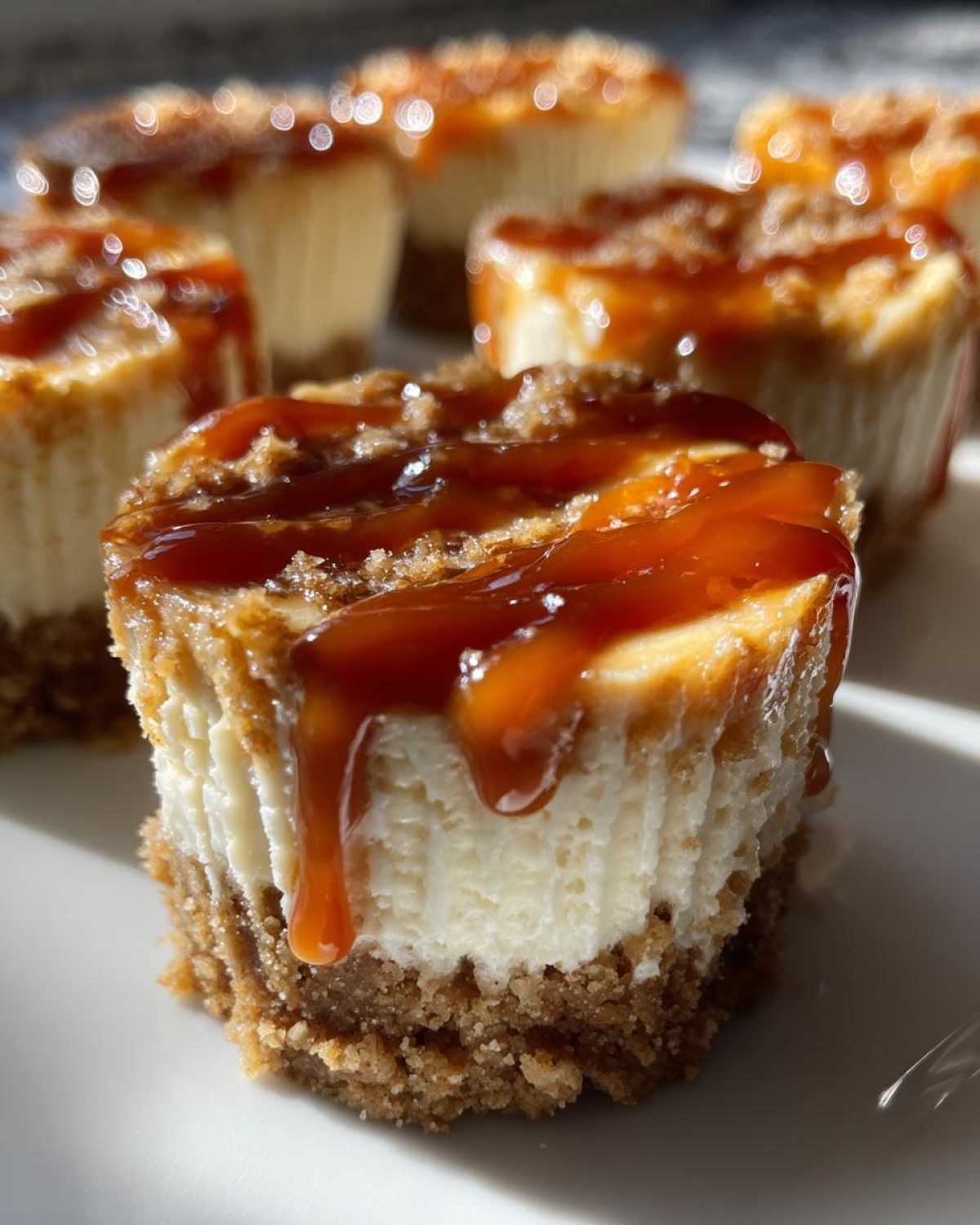 No Bake Caramel Cheesecake Cups - detail 1