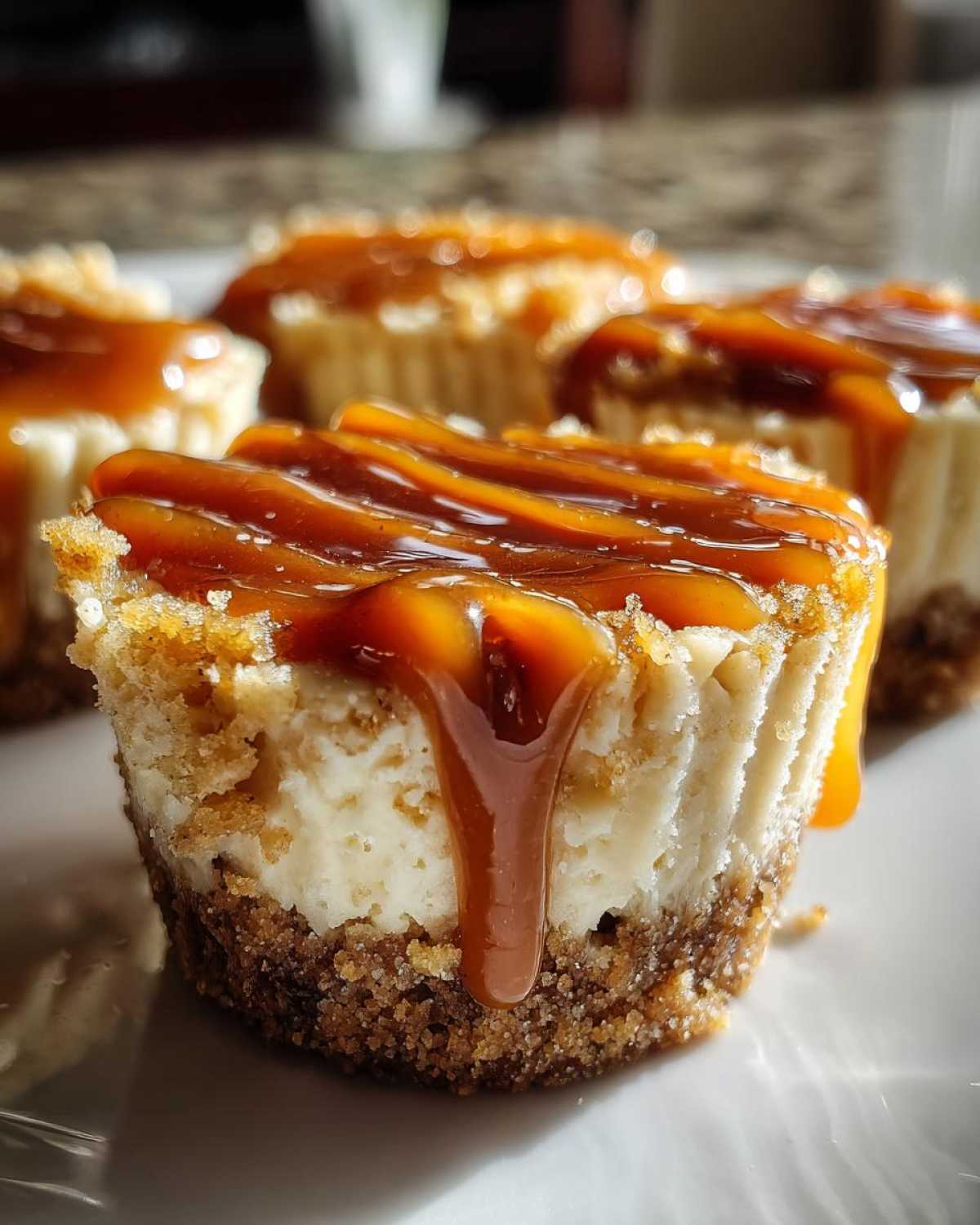No Bake Caramel Cheesecake Cups - detail 3