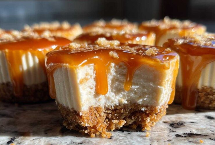 No Bake Caramel Cheesecake Cups