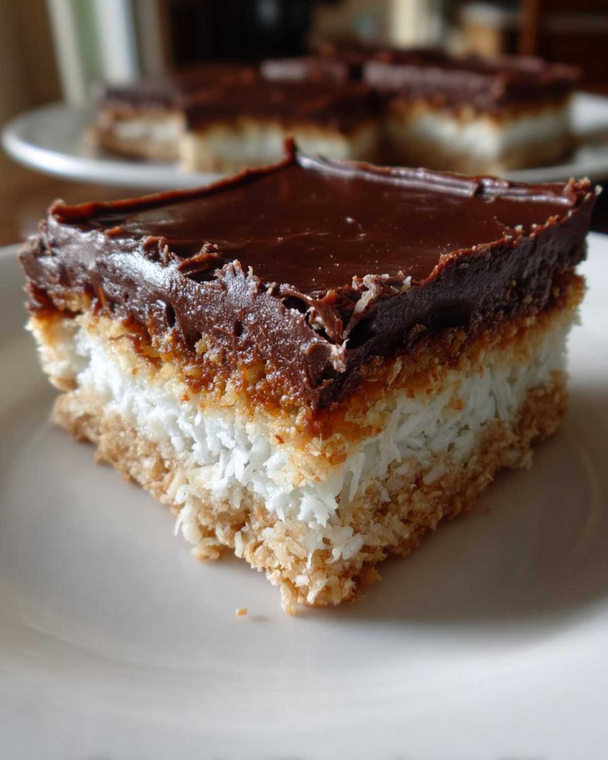 No Bake Chocolate Coconut Bars - detail 1