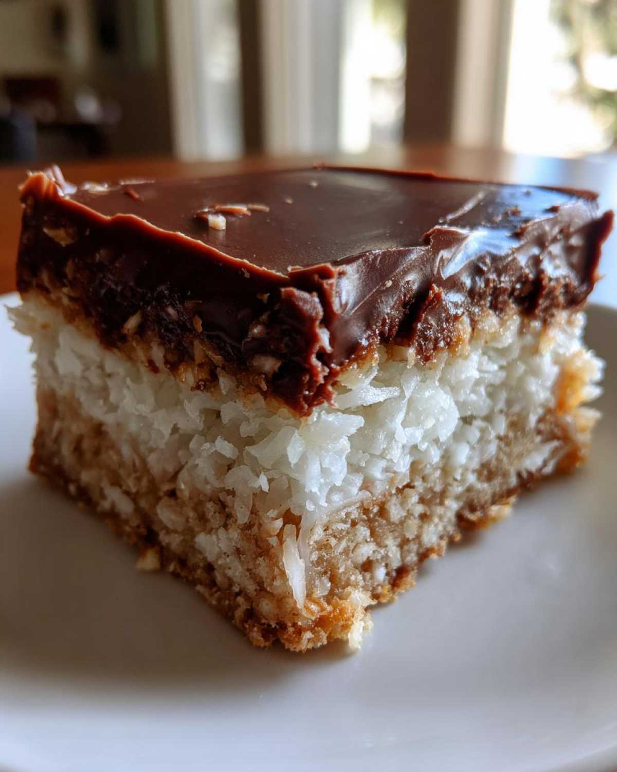 No Bake Chocolate Coconut Bars - detail 2