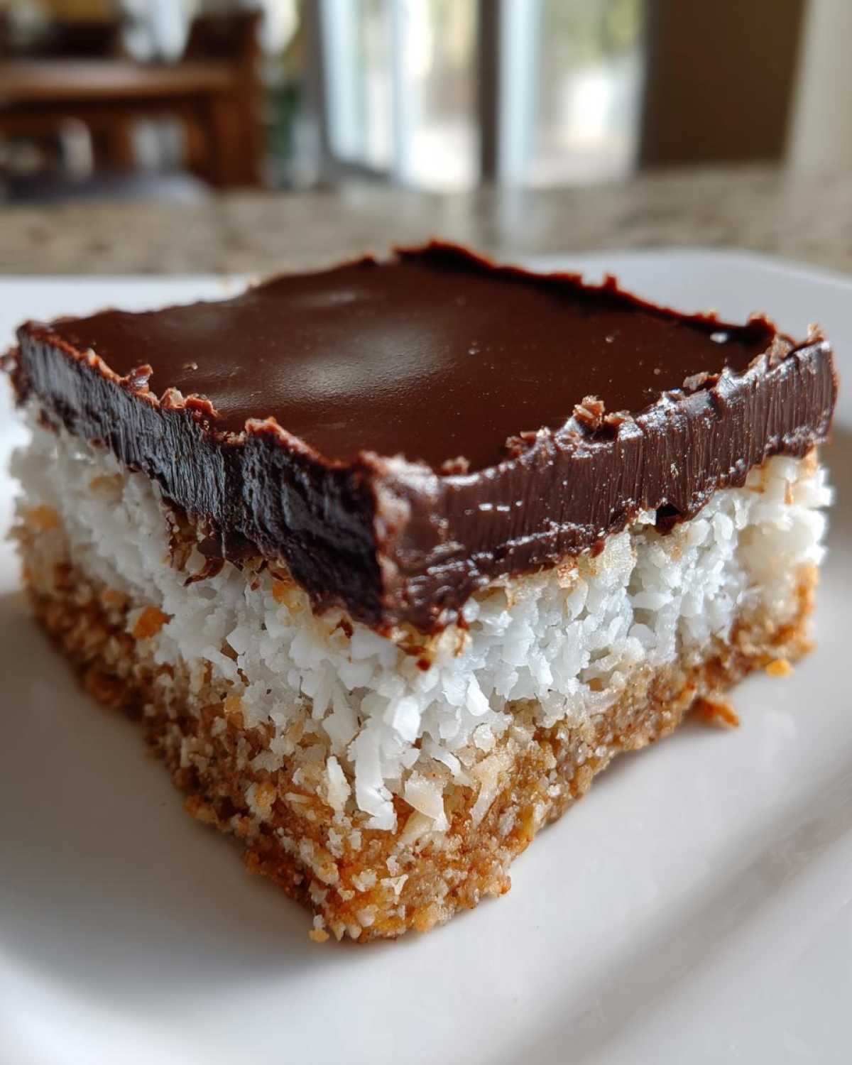 No Bake Chocolate Coconut Bars - detail 4