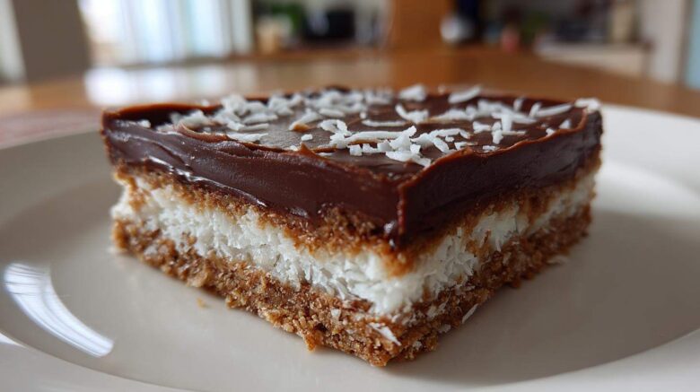 No Bake Chocolate Coconut Bars