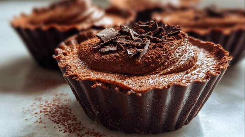 No Bake Chocolate Mousse Cups