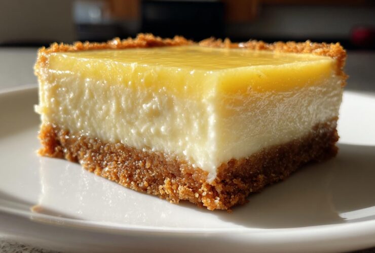No Bake Lemon Cheesecake Bars