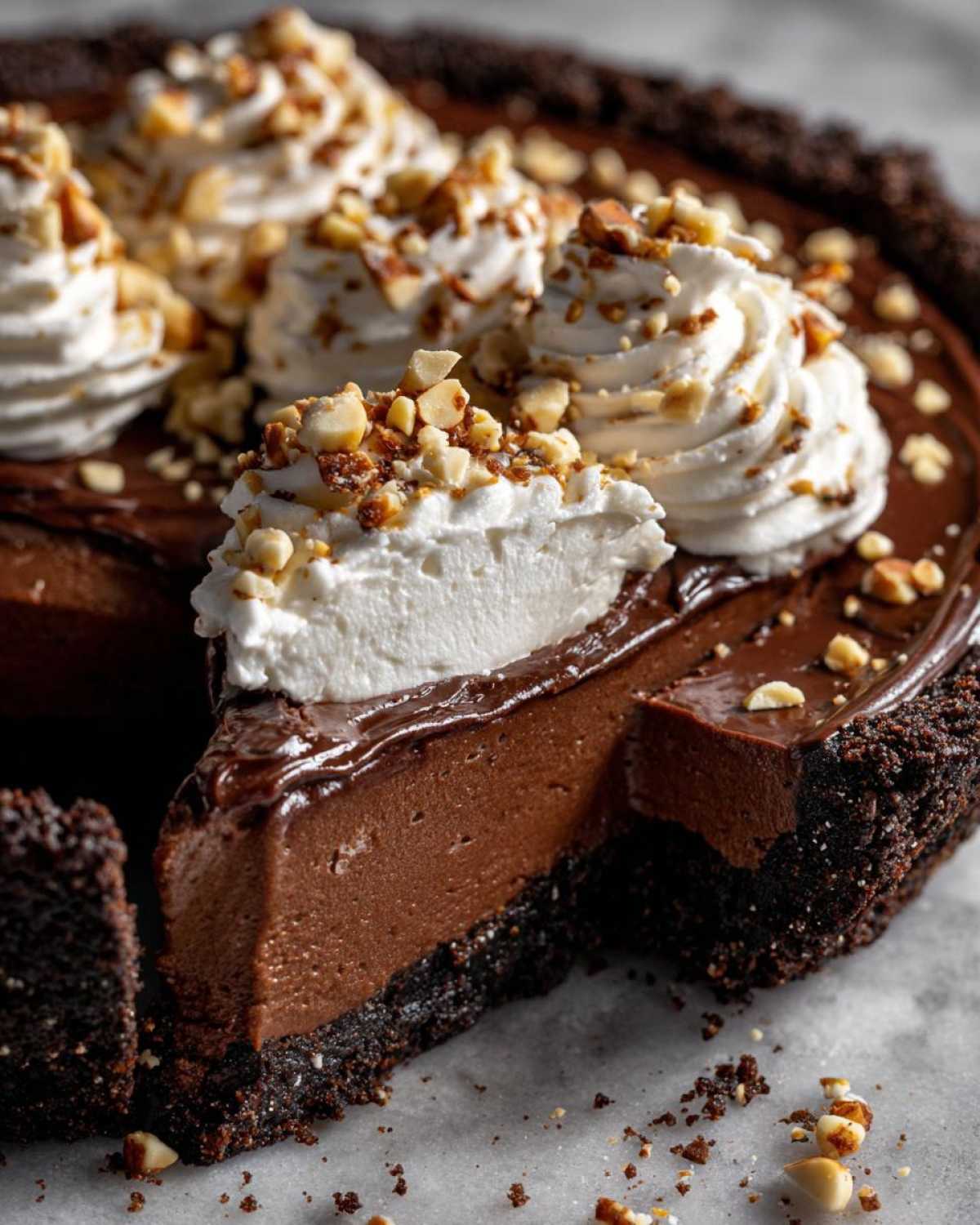 No Bake Nutella Pie - detail 2