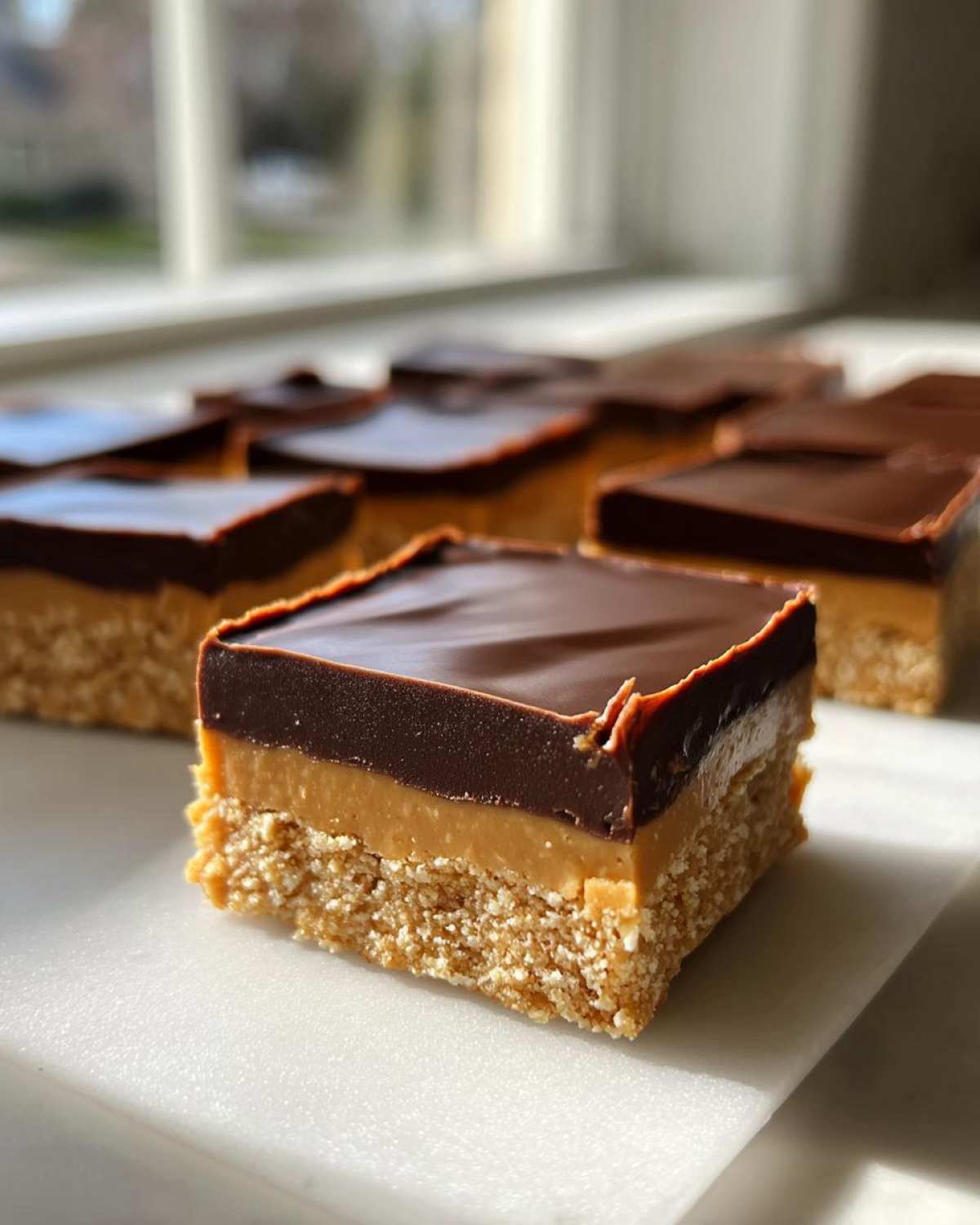 No Bake Peanut Butter Bars - detail 1
