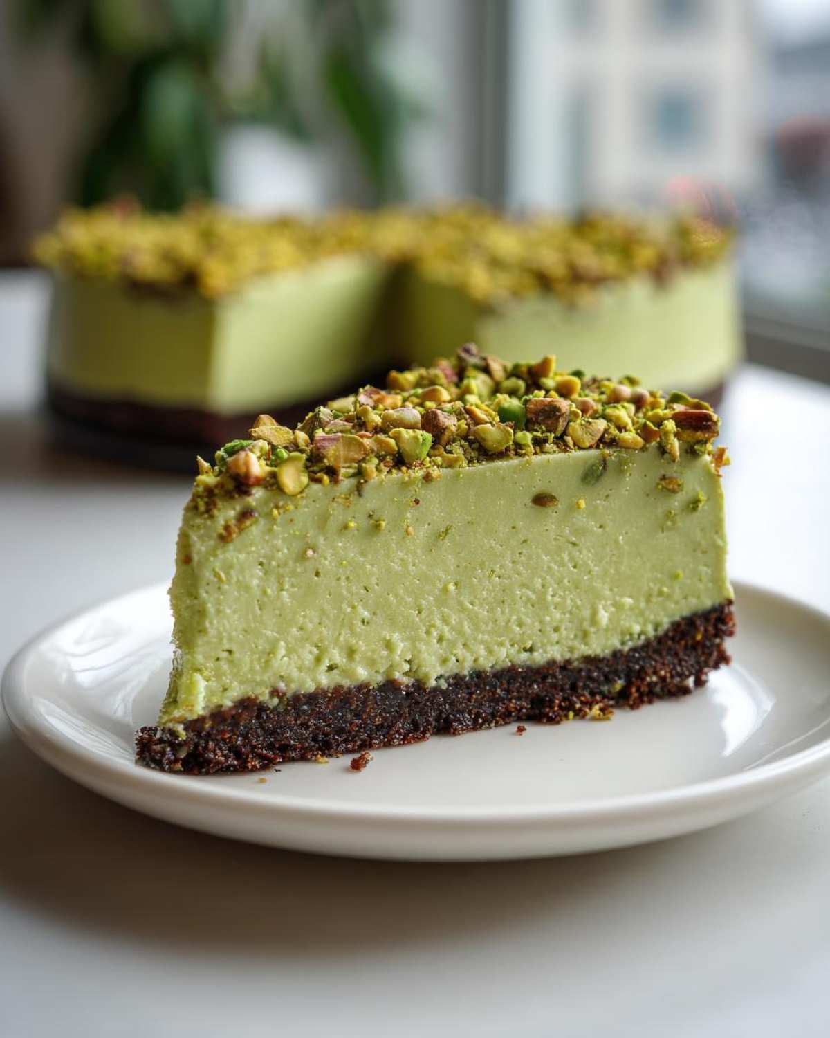 No Bake Pistachio Cheesecake - detail 1
