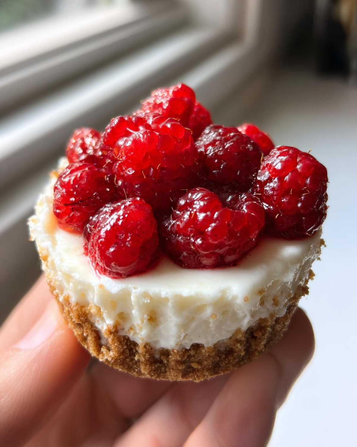 No Bake Raspberry Cheesecake Cups - detail 4