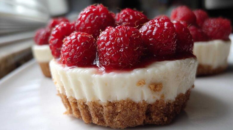 No Bake Raspberry Cheesecake Cups