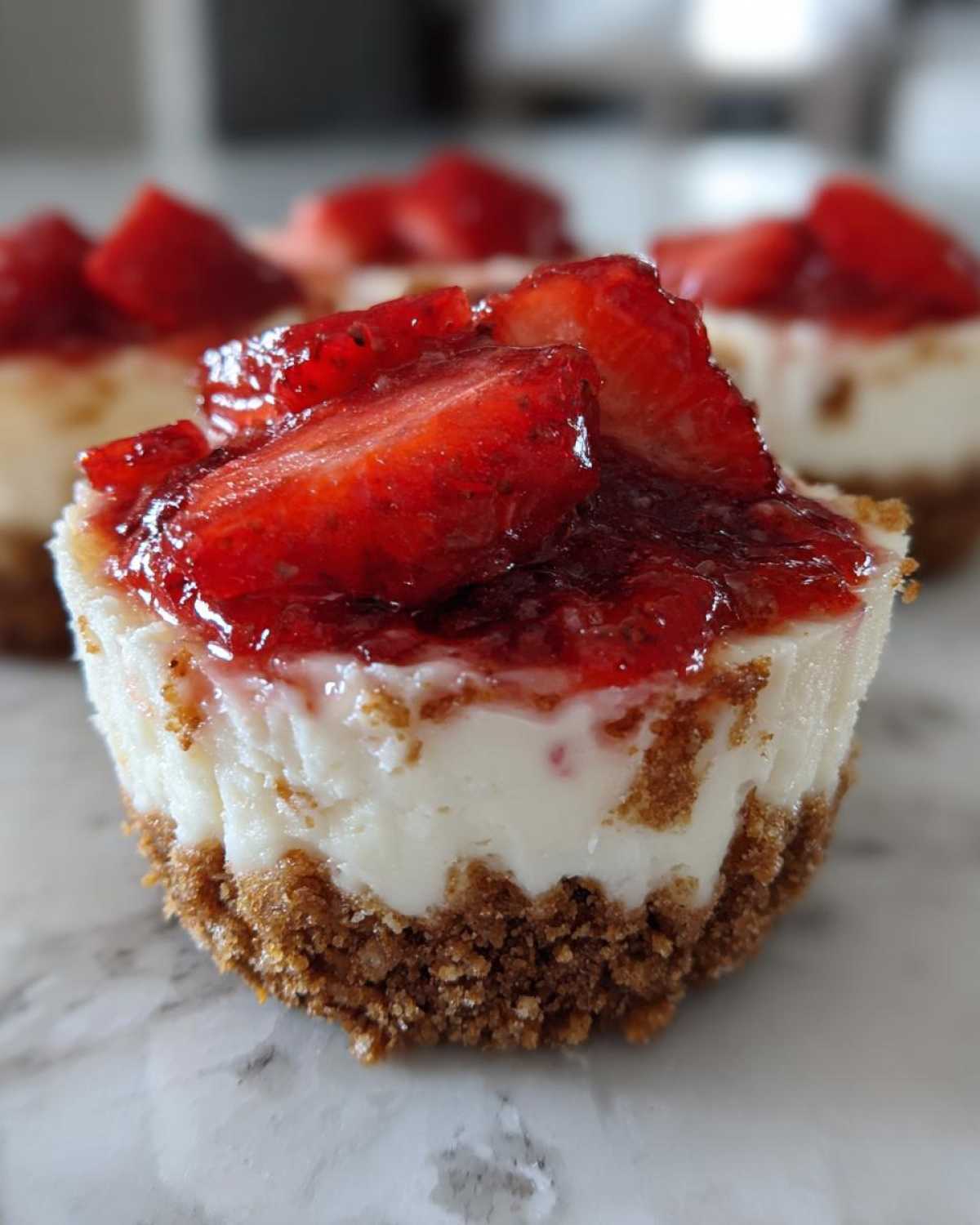 No Bake Strawberry Cheesecake Cups - detail 4