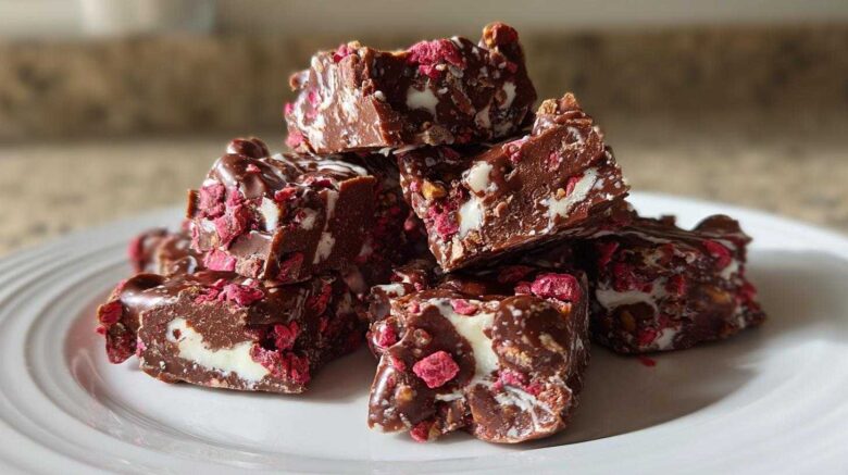 No Bake Strawberry Chocolate Clusters
