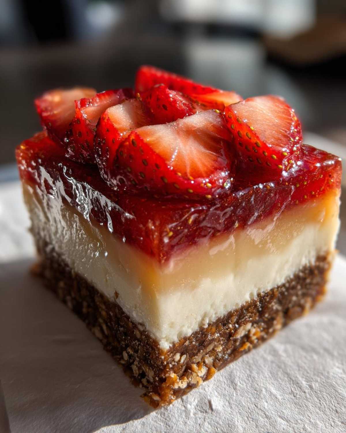 No Bake Strawberry Pretzel Dessert - detail 3