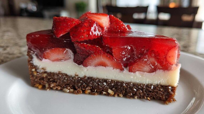 No Bake Strawberry Pretzel Dessert