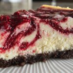 No Bake White Chocolate Raspberry Cheesecake